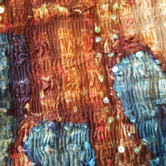 For spring & summer Alberto Makali large sleeveless top & 3/4 sleeved jacket set - Picture 8 of 8